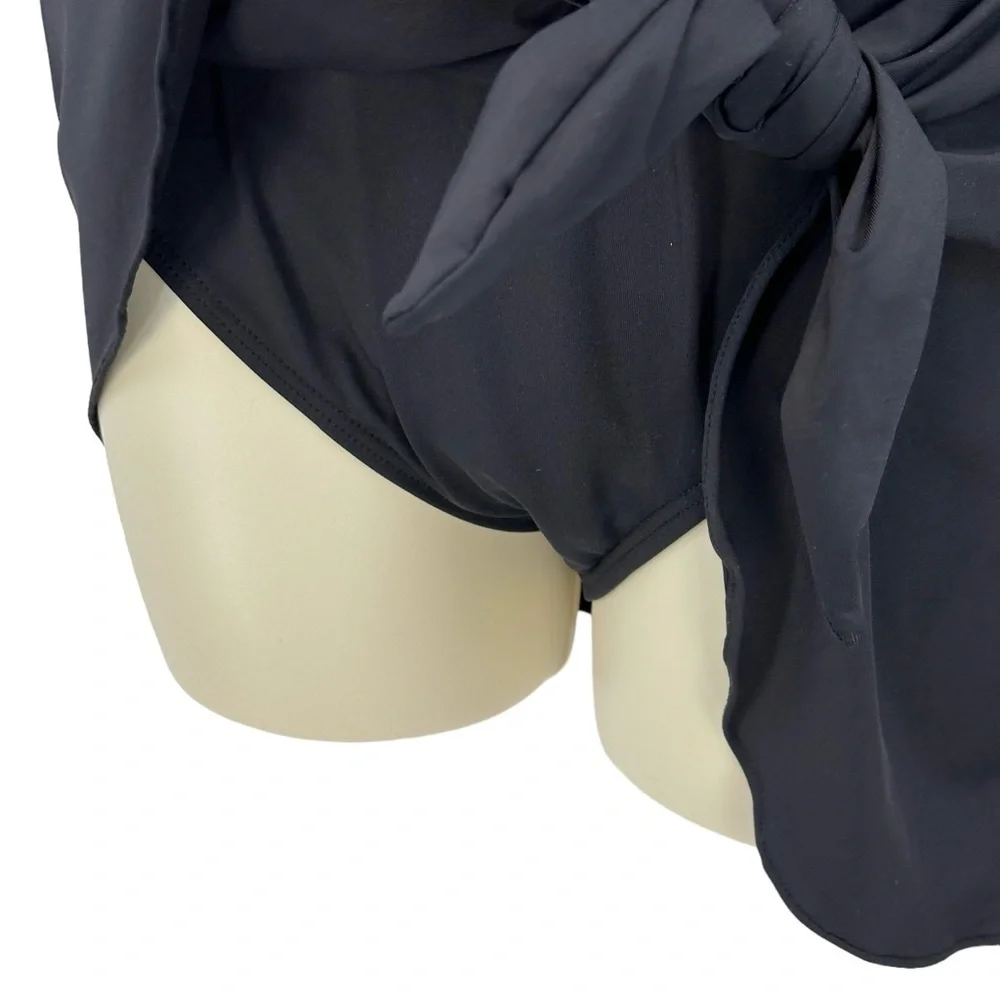 Coco Reef Contours Shapemaker Bow Tie Shoulder One Piece Swimsuit- Black - 8/32C - Picture 3 of 12